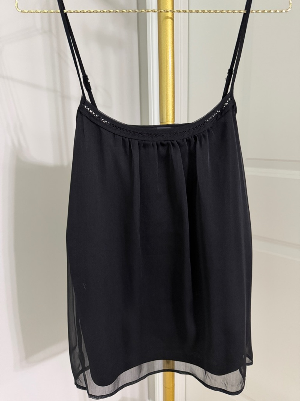 The Limited Black Spaghetti Strap Cami Top